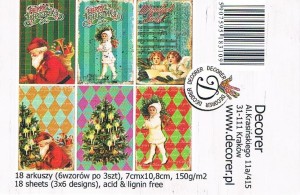 Papiery do scrapbookingu MINI - zestaw 18szt
