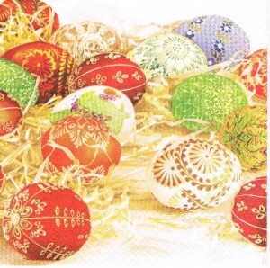 Serwetka decoupage 33x33 cm - pisanki