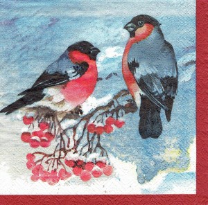 Serwetka decoupage 33x33 cm - ptaki, ptaszki 