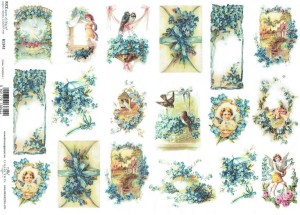 Papier ryżowy A4 ITD do decoupage - Wielkanoc 