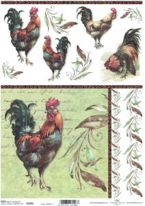 Papier ryżowy A4 ITD do decoupage - Wielkanoc 