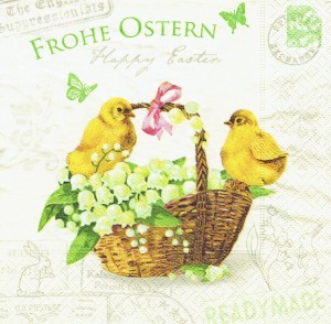 Serwetka decoupage 33x33 cm - koszyk