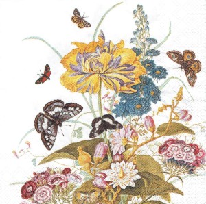 Serwetka decoupage 33x33 cm - kwiaty