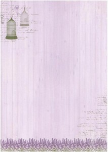 Papier JOY Crafts A4 do scrapbookingu - Lavender garden