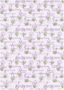 Papier JOY Crafts A4 do scrapbookingu - Lavender garden