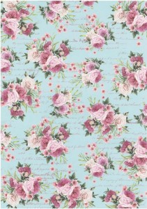 Papier JOY Crafts A4 do scrapbookingu - Vintage Roses