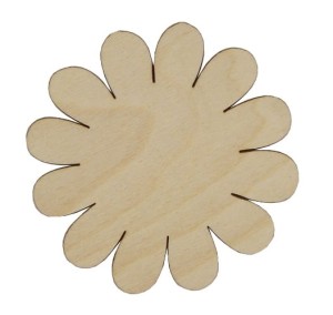 Podkładka drewniana kwiatek 9,5 cm