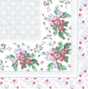 Serwetka decoupage 33x33 cm - kwiaty