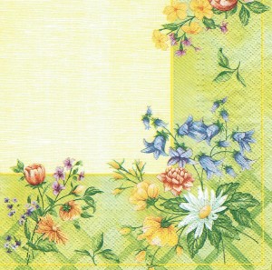 Serwetka decoupage 33x33 cm - kwiaty