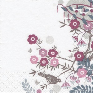Serwetka decoupage 33x33 cm - kwiaty 