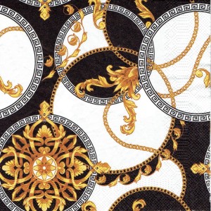 Serwetka decoupage 33x33 cm - wzorek, wzorki 