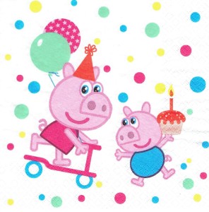 Serwetka decoupage 33x33 cm - prosiaczki