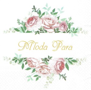 Serwetka decoupage 33x33 cm - Młoda Para, róże