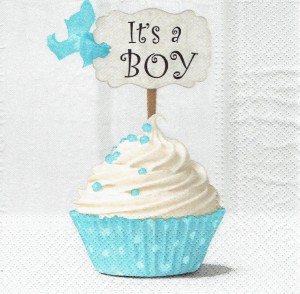 Serwetka decoupage 33x33 cm - muffinka 