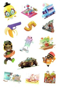 Naklejki, nalepki foliowe - zabawki