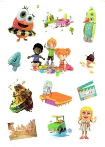 Naklejki, nalepki foliowe - zabawki 