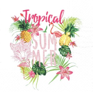 Serwetka ozdobna 33x33 cm - Tropical Summer