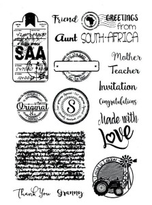 Stemple silikonowe 15x20,5cm - stemple, znaczki, napisy