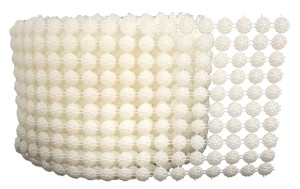 Perełki malinki na taśmie 10mm 11cm 0,5m 