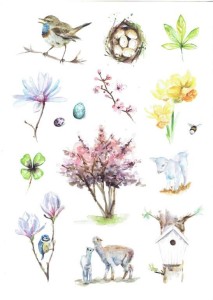 Papier JOY Crafts A4 do scrapbookingu - Spring with Michelle
