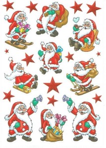 Naklejki, stickersy - Mikołaje, mikołaj 