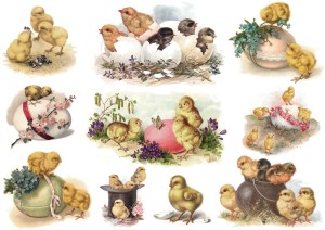 Papier ryżowy A4 do decoupage A - Wielkanoc