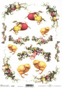 Papier ryżowy A4 ITD do decoupage - Wielkanoc