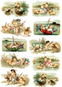 Papier klasyczny A4 do decoupage - Wielkanoc
