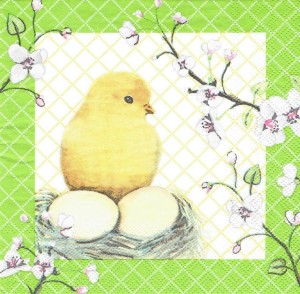 Serwetka decoupage 33x33 cm - kurczak