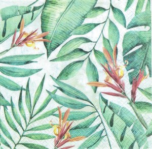 Serwetka decoupage 33x33 cm - liście