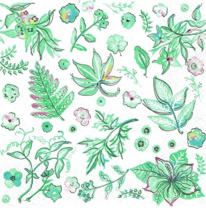 Serwetka decoupage 33x33 cm - liście