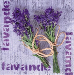 Serwetka decoupage 33x33 cm - lawenda, kwiaty