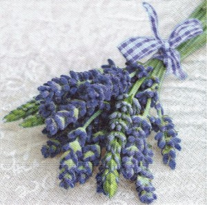 Serwetka decoupage 33x33 cm - lawenda, kwiaty