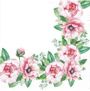 Serwetka decoupage 33x33 cm - kwiaty, róże