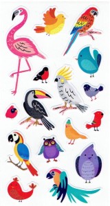Naklejki, stickersy - ptaki, ptaszki