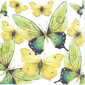 Serwetka decoupage 33x33 cm - motyle, motylki