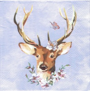 Serwetka decoupage 33x33 cm - jeleń, jelonek