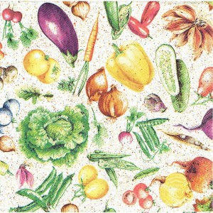 Serwetka decoupage 33x33 cm - warzywa 