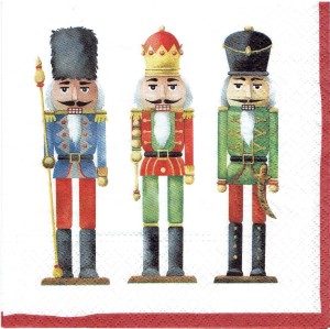 Serwetka decoupage 33x33 cm - żołnierzyki