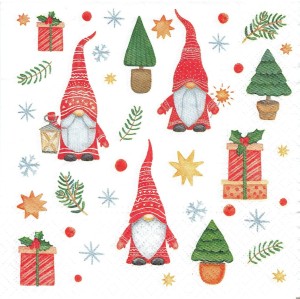 Serwetka decoupage 33x33 cm - krasnale