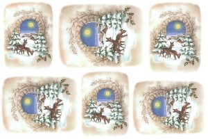 Papier ryżowy A4 do decoupage A - sarenki, widok