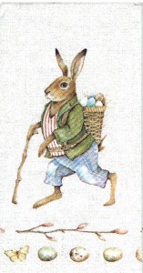 Chusteczka do decoupage - zając, zajączek