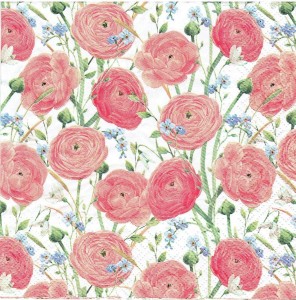 Serwetka decoupage 33x33 cm - kwiaty, kwiatki