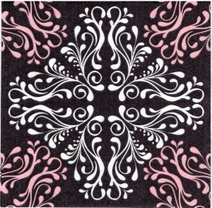 Serwetka decoupage 33x33 cm - wzorki, wzorek