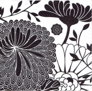 Serwetka decoupage 33x33 cm - kwiaty, kwiatki