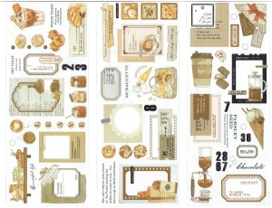 Naklejki foliowe zestaw 3 arkusze - Vintage