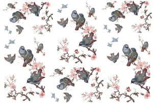 Papier ryżowy A4 do decoupage A - ptaki, ptaszki