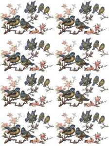 Papier ryżowy A4 do decoupage A - ptaki, ptaszki