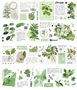 Naklejki foliowe i papierowe zestaw 4 arkusze - zioła, napisy