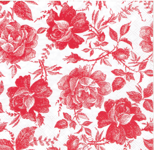 Serwetka decoupage 33x33 cm - kwiaty, róże